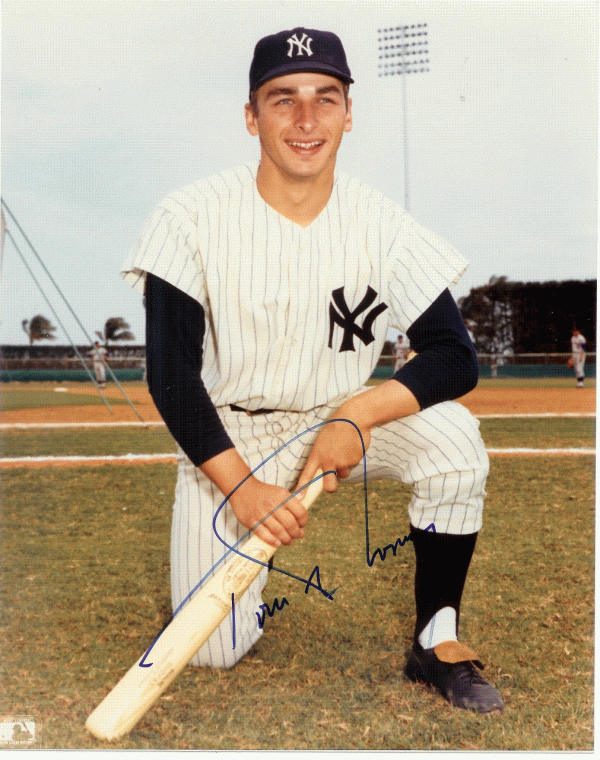AUTOGRAPHED SIGNED photo TOM SHOPAY  New York Yankees