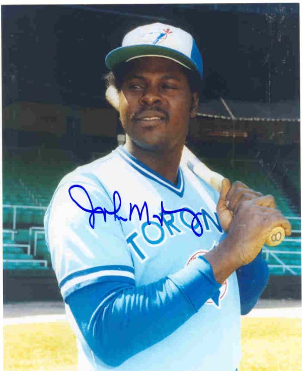 Autographed JOHN MAYBERRY 8x10 Toronto Blue Jays Photo