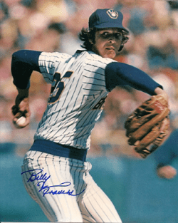 AUTOGRAPHED  photo BILLY TRAVERS  Milwaukee Brewers