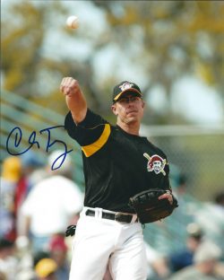 AUTOGRAPHED CHRIS TRUBY 8X10 Pittsburgh Pirates Photo
