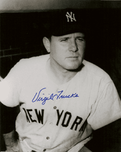 AUTOGRAPHED 8x10 photo VIRGIL TRUCKS New York Yankees