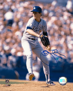 AUTOGRAPHED JOHN TUDOR Los Angeles Dodgers photo