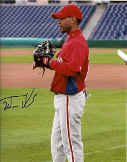 AUTOGRAPHED  WILSON VALDEZ 8x10 Philadelphia Phillies Photo