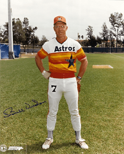 AUTOGRAPHED  photo BILL VIRDON Houston Astros