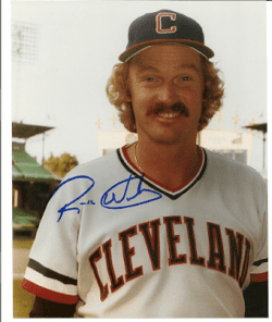 AUTOGRAPHED RICK WAITS 8X10 Cleveland Indians pHOTO