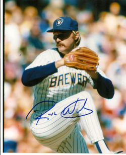AUTOGRAPHED RICK WAITS 8x10 Milwaukee Brewers Photo