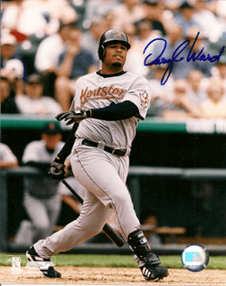 AUTOGRAPHED  photo DARYLE WARD Houston Astros