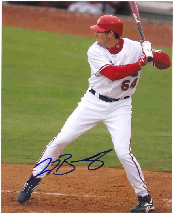 AUTOGRAPHED photo LARRY BROADWAY Washington Nationals