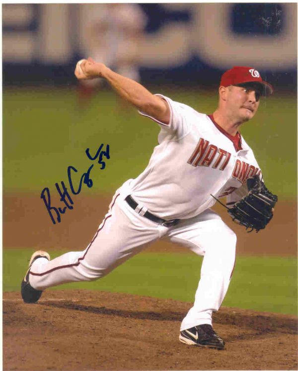 AUTOGRAPHED photo BRETT CAMPBELL Washington Nationals