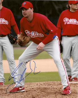 AUTOGRAPHED  BIL WHITE photo  Philadelphia Phillies