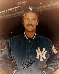 AUTOGRAPHED  photo ED WHITSON New York Yankees
