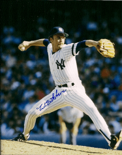 AUTOGRAPHED  ED WHITSON photo  New York Yankees