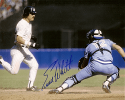SIGNED photo ERNIE WHITT Toronto Blue Jays
