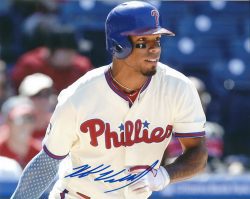 AUTOGRAPHED NICK WILLIAMS 8X10 Philadelphia Phillies Photo