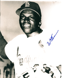 AUTOGRAPHED WALT WILLIAMS 8x10 St. Louis Cardinals photo