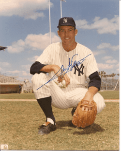AUTOGRAPHED STAN WILLIAMS 8x10 New York Yankees Photo