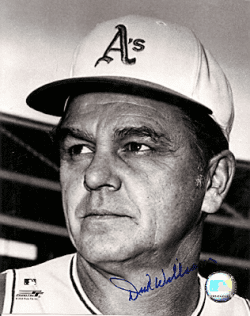 Autographed  DICK WILLIAMS 8x10 Oakland A's Photo