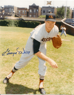 AUTOGRAPHED GEORGE WITT 8x10 Houston Colt 45's Photo