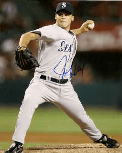 AUTOGRAPHED JAKE WOOD Seattle Mariners Photo