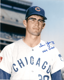 AUTOGRAPHED  DON YOUNG 8x10 Chicago Cubs photo