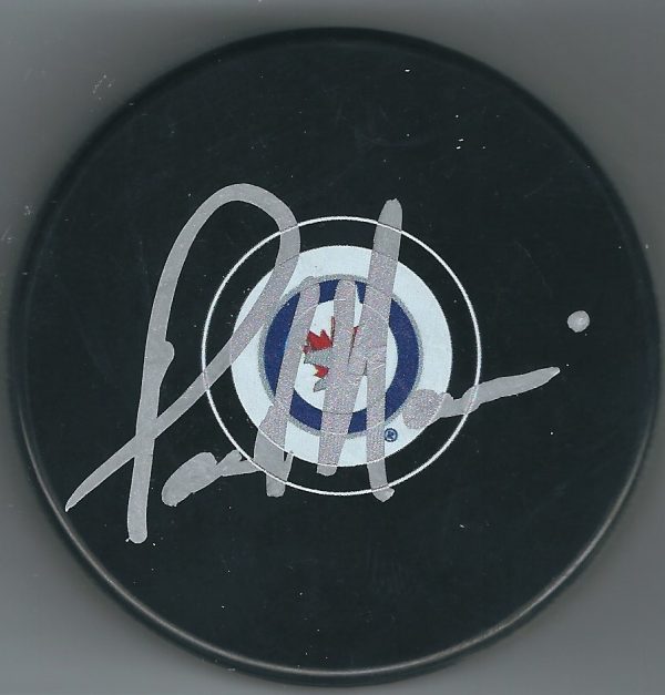 Autographed PAUL MAURICE Winnipeg Jets Hockey Puck