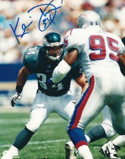 Autographed KEVIN TURNER 8X10 Philadelphia Eagles Photo