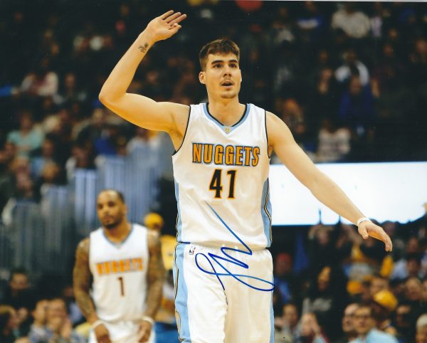 Autographed JUAN HERNANGOMEZ 8X10 Denver Nuggets Photos