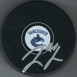 Autographed LOUI ERIKSSON Vancouver Canucks Hockey Puck