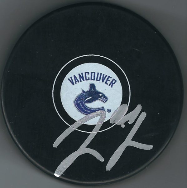 Autographed LOUI ERIKSSON Vancouver Canucks Hockey Puck