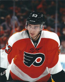 Autographed SHAYNE GOSTISBEHERE 8x10 Philadelphia Flyers Photo