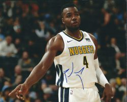 AUTOGRAPHED  PAUL MILLSAP 8X10 Denver Nuggets photo