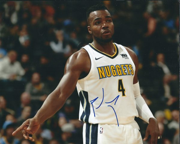 AUTOGRAPHED  PAUL MILLSAP 8X10 Denver Nuggets photo