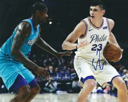 AUTOGRAPHED ERSAN ILYASOVA 8X10 Philadelphia 76ers photo