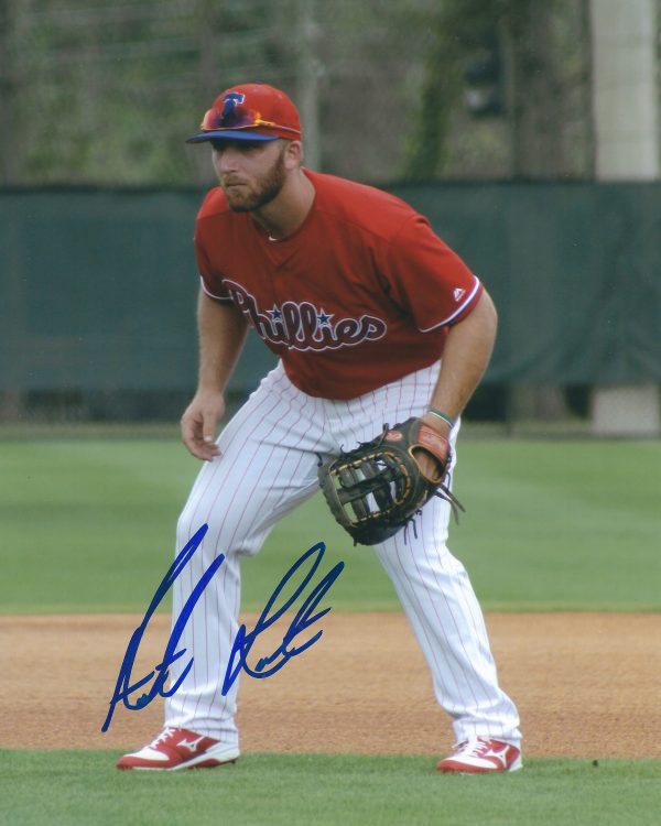 AUTOGRAPHED AUSTIN LISTI 8X10 Philadelphia Phillies Photo