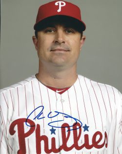 AUTOGRAPHED CHRIS YOUNG 8X10 Philadelphia Phillies Photo