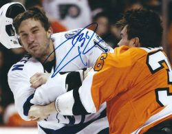 Autographed ZAC RINALDO 8X10 Philadelphia Flyers Photo