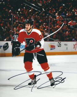 Autographed ZAC RINALDO 8X10 Philadelphia Flyers Photo