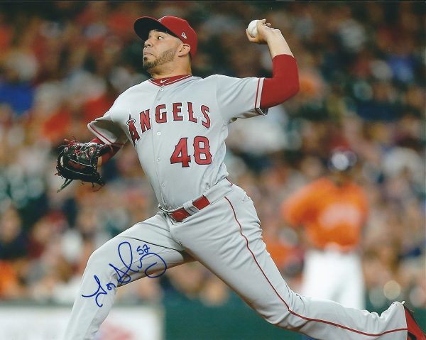 AUTOGRAPHED JOSE ALVAREZ 8X10 Los Angeles Angels Photo
