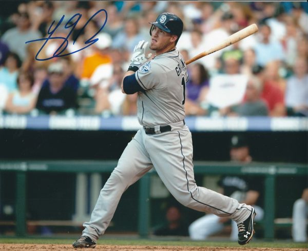 Autographed YASMANI GRANDAL 8X10 San Diego Padres Photo