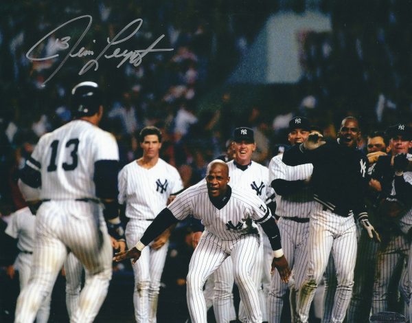 AUTOGRAPHED JIM LEYRITZ  8x10 New York Yankees Photo