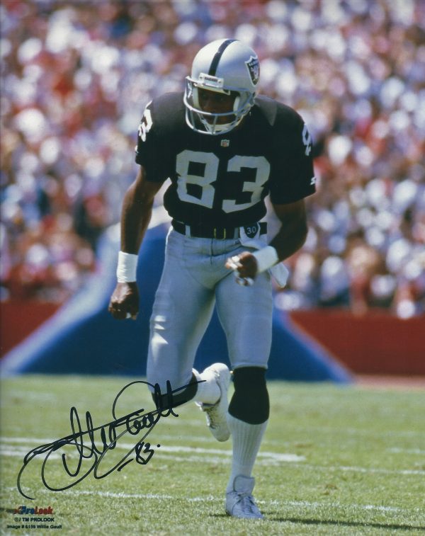 Autographed WILLIE GAULT 8x10 Oakland Raiders photo