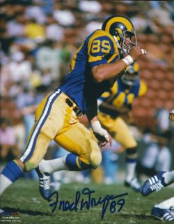 AUTOGRAPHED FRED DRYER 8X10 Los Angeles Rams Photo