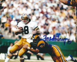 AUTOGRAPHED FRED DRYER 8X10 Los Angeles Rams Photo