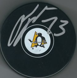 Autographed JACK JOHNSON Pittsburgh Penguins Hockey Puck
