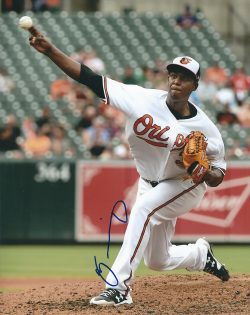 AUTOGRAPHED YEFRY RAMIREZ 8X10 Baltimore Orioles Photo