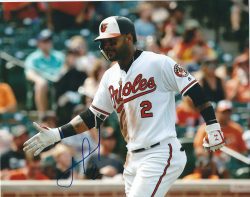 AUTOGRAPHED JONATHAN VILLAR 8X10 Baltimore Orioles Photo