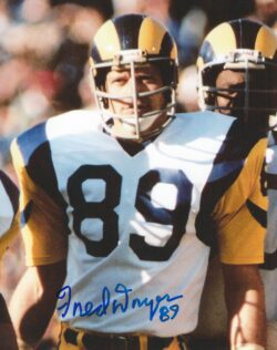 AUTOGRAPHED FRED DRYER 8X10 Los Angeles Rams Photo