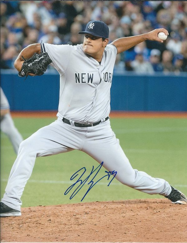 AUTOGRAPHED JAMES PAZOS 8X10 New York Yankees photo