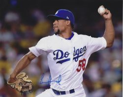 AUTOGRAPHED EDWARD PAREDES 8X10 Los Angeles Dodgers Photo