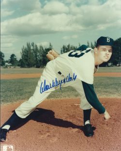 Autographed DON DRYSDALE 8X10 BROOKLYN DODGERS photo